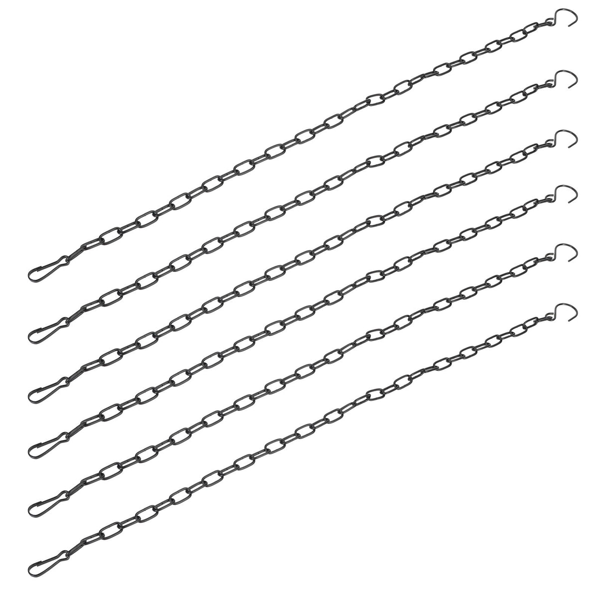 6Pcs Garden Planter Hanging Chain Flower Pot Basket Replacement Iron Sling Chain with Hook