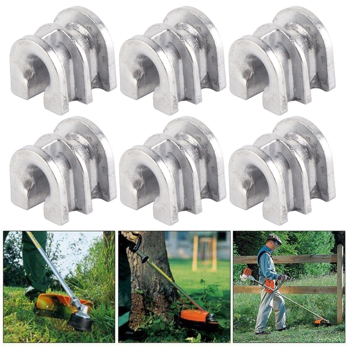 40PCS Trimmer Head Eyelet Sleeves Replacement Fit for STIHL 25‑2 Lawn Mower Parts
