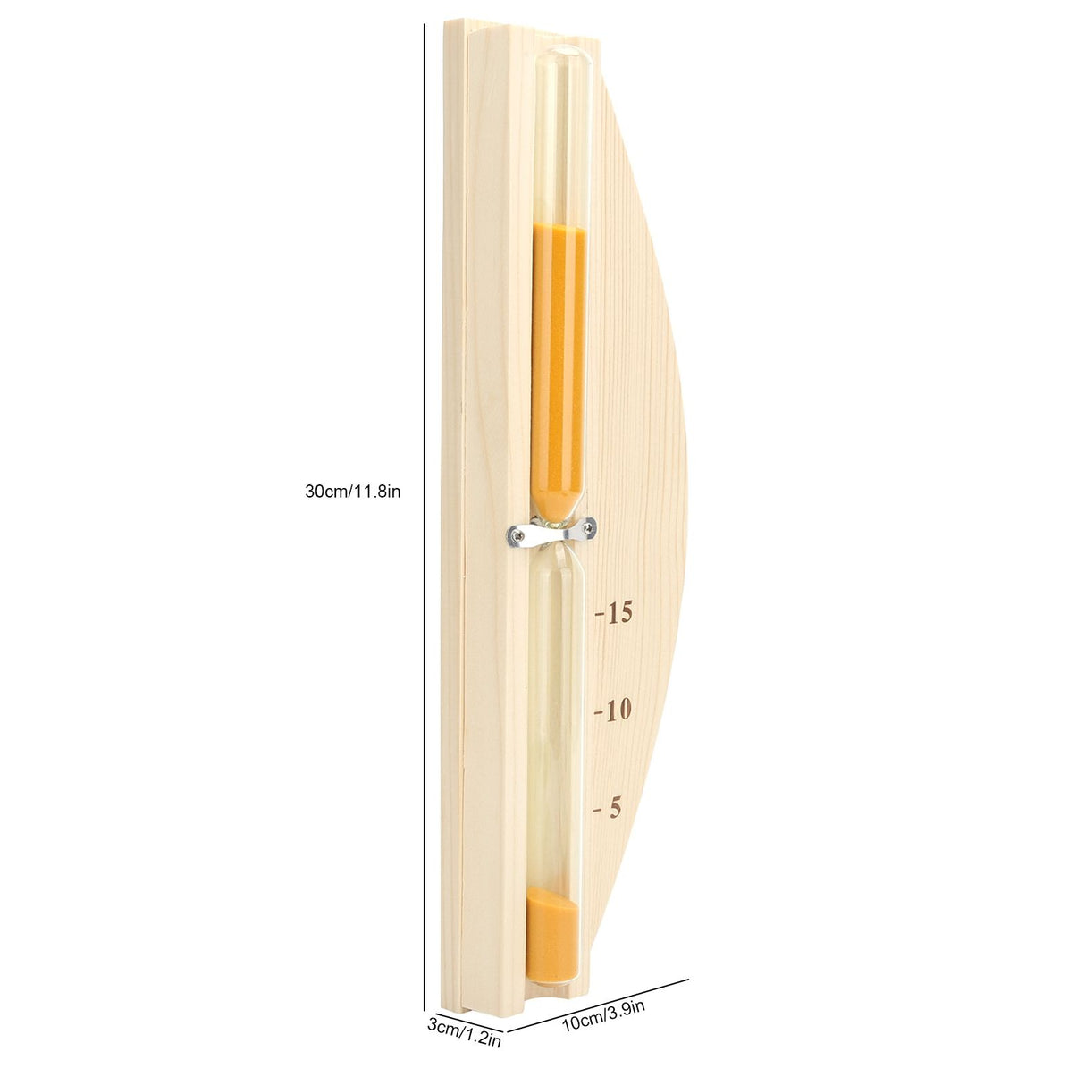 Sauna Hourglass 15Minutes Sauna Room Sand Clock Glass Timer WallMounted Wooden Hourglass