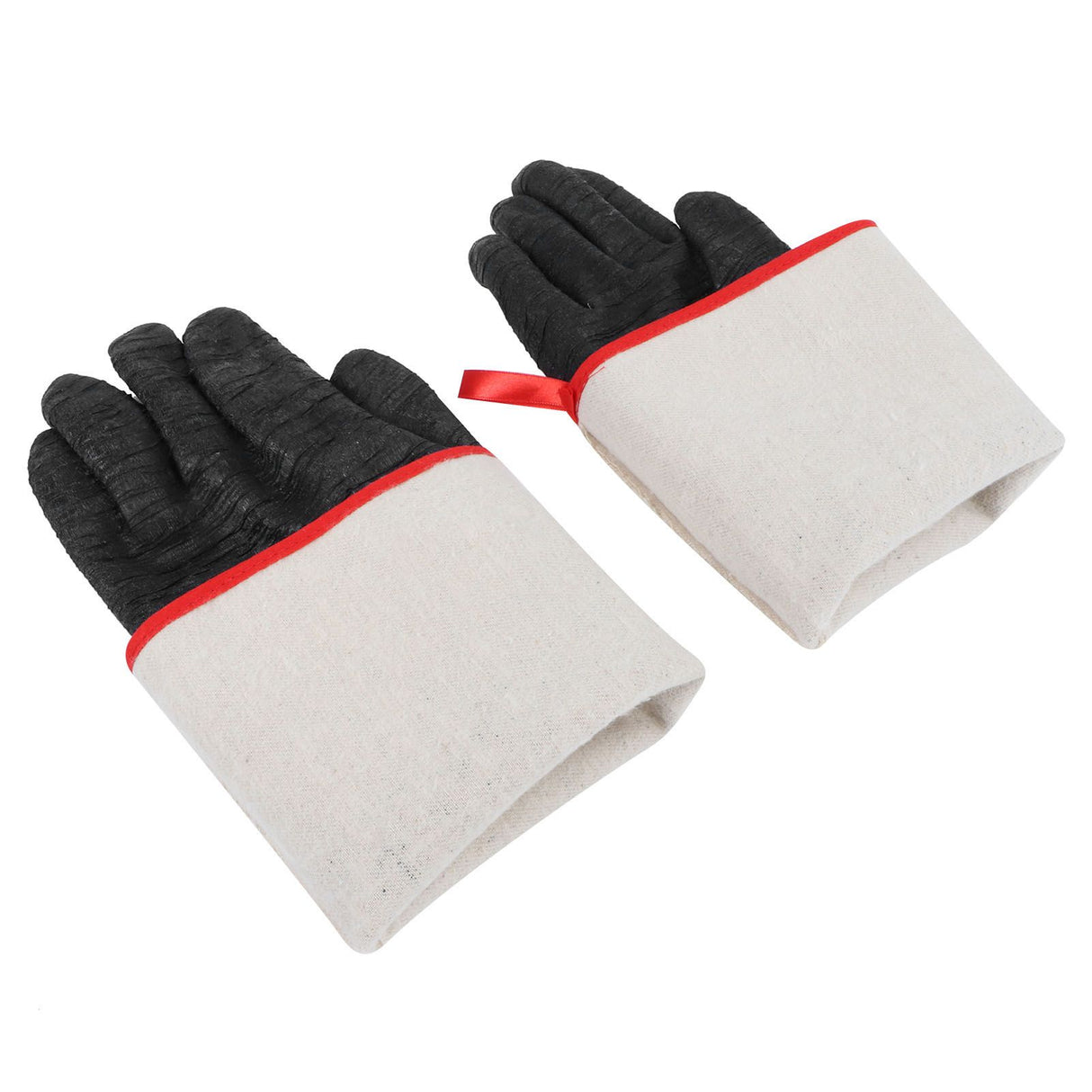 BBQ Gloves High Temperature Resistance 500℃ Waterproof Acid and Alkali Resistant Garden GlovesBlack 17in
