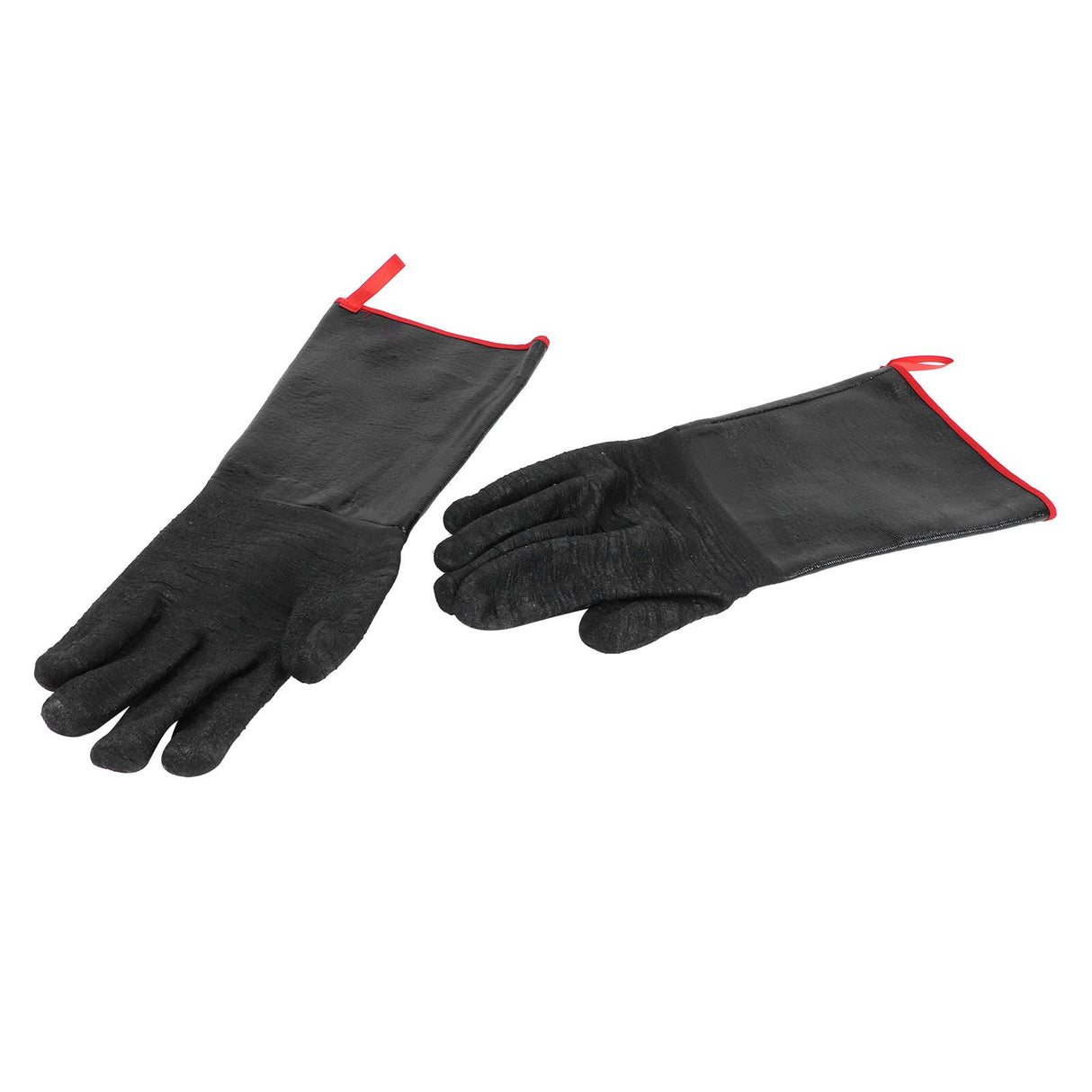BBQ Gloves High Temperature Resistance 500℃ Waterproof Acid and Alkali Resistant Garden GlovesBlack 17in