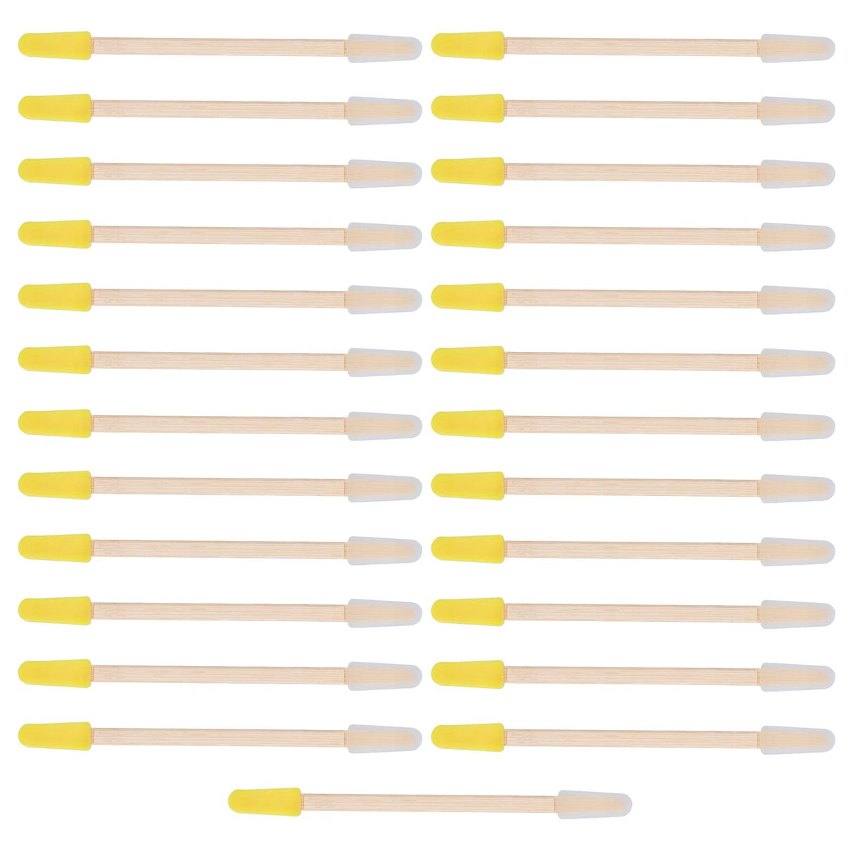 25PCS Beekeeping Double‑Headed Bamboo Plastic Picking Pen Bee Milk Pulp Taking Apiculture Tools