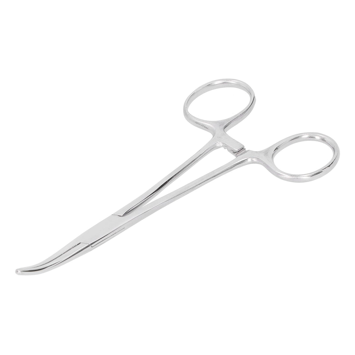 Hemostatic Forceps 14cm Stainless Steel Curved Tip Pliers Pet Hair Tweezers Livestock Supply