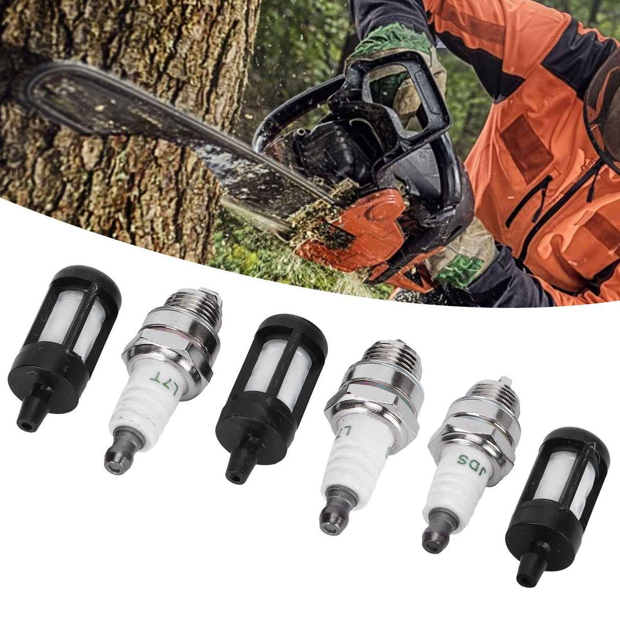 Air Filter Fuel Filter Sparking Plug Set Fit for Stihl MS180 MS170 018 017 MS 180 170