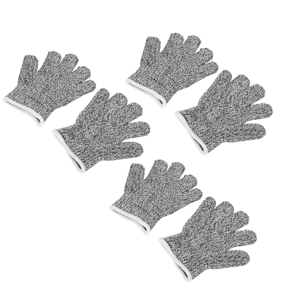 3 Pairs Kids Cutting Resistant Gloves Children Work Safety Protection Gloves for Gardening