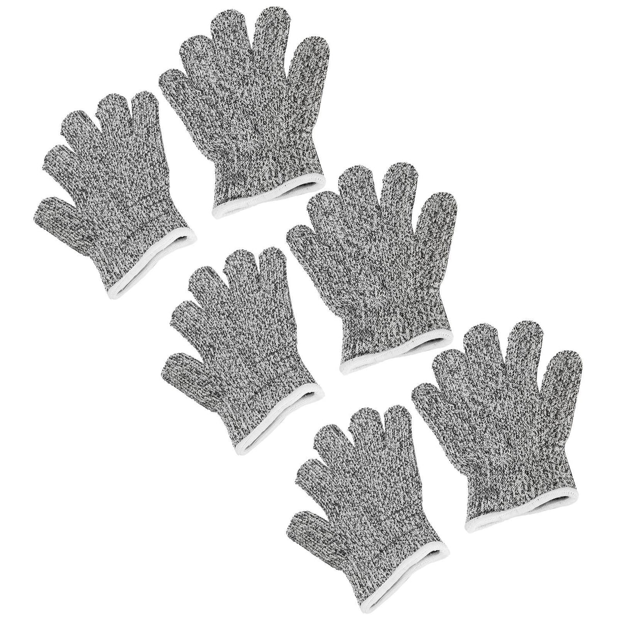 3 Pairs Kids Cutting Resistant Gloves Children Work Safety Protection Gloves for Gardening