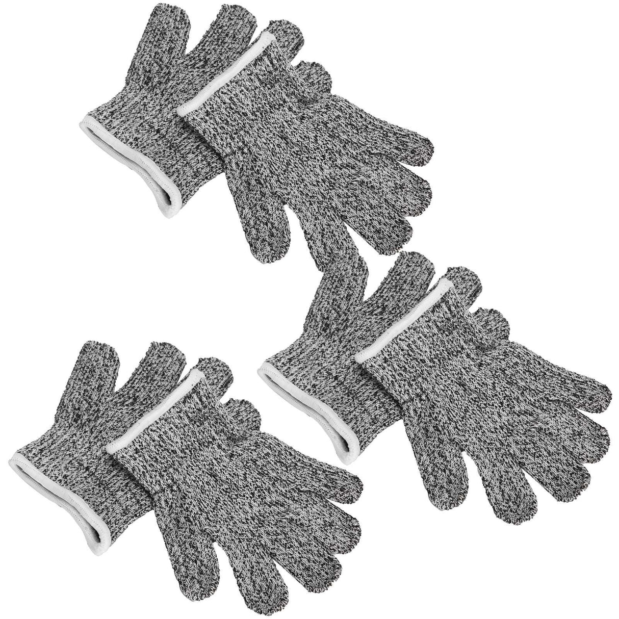3 Pairs Kids Cutting Resistant Gloves Children Work Safety Protection Gloves for Gardening