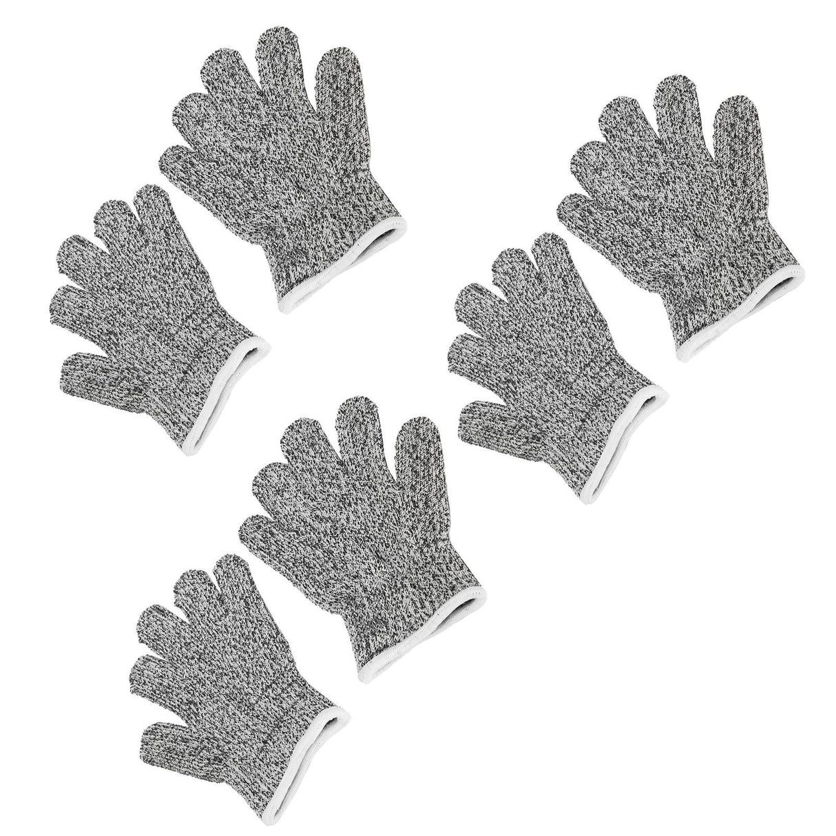 3 Pairs Kids Cutting Resistant Gloves Children Work Safety Protection Gloves for Gardening