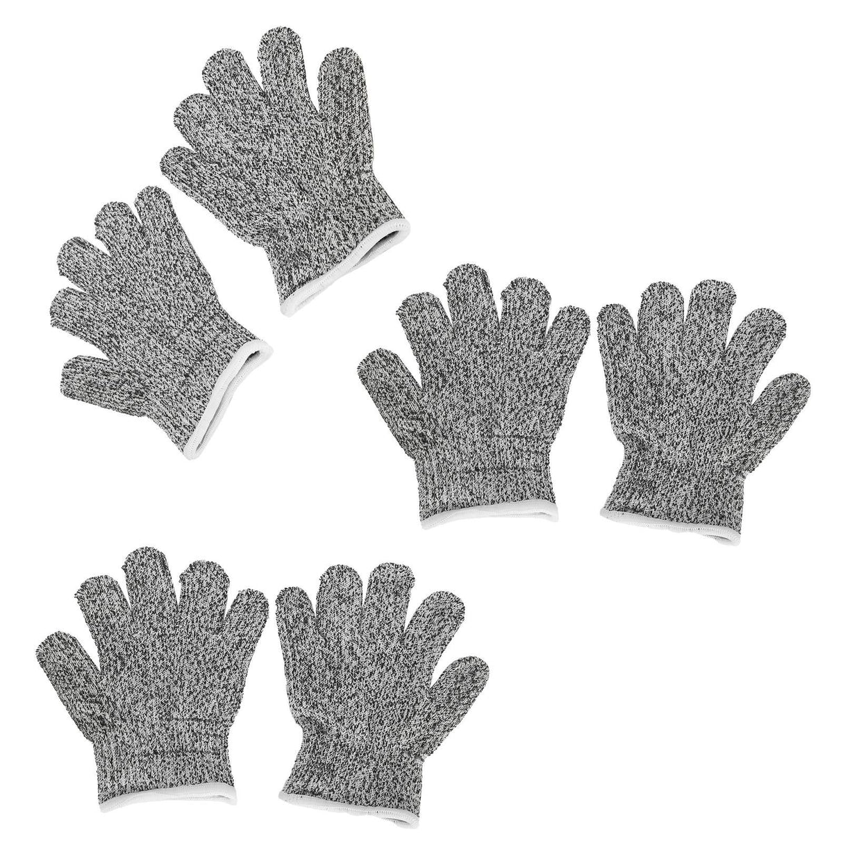 3 Pairs Kids Cutting Resistant Gloves Children Work Safety Protection Gloves for Gardening