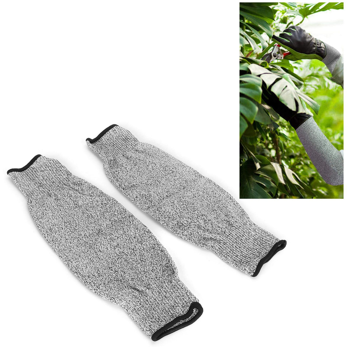 1 Pair Gardening Cut Resistant Sleeve HPPE Level 5 Protection Work Safety Arm Protector