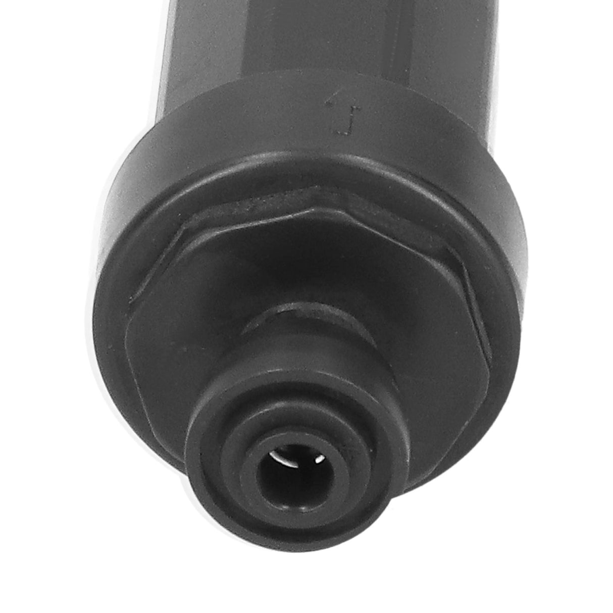 1/4in Irrigation Filter with Stainless Steel Strainer Quick Connect Filtration System Black