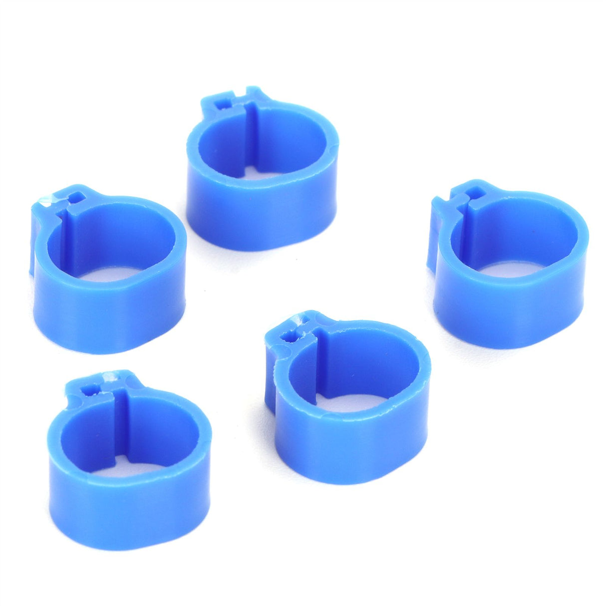 200Pcs 10mm Pigeons No Word Leg Ring Poultry Foot Clip Identification Ring Birds SuppliesBlue