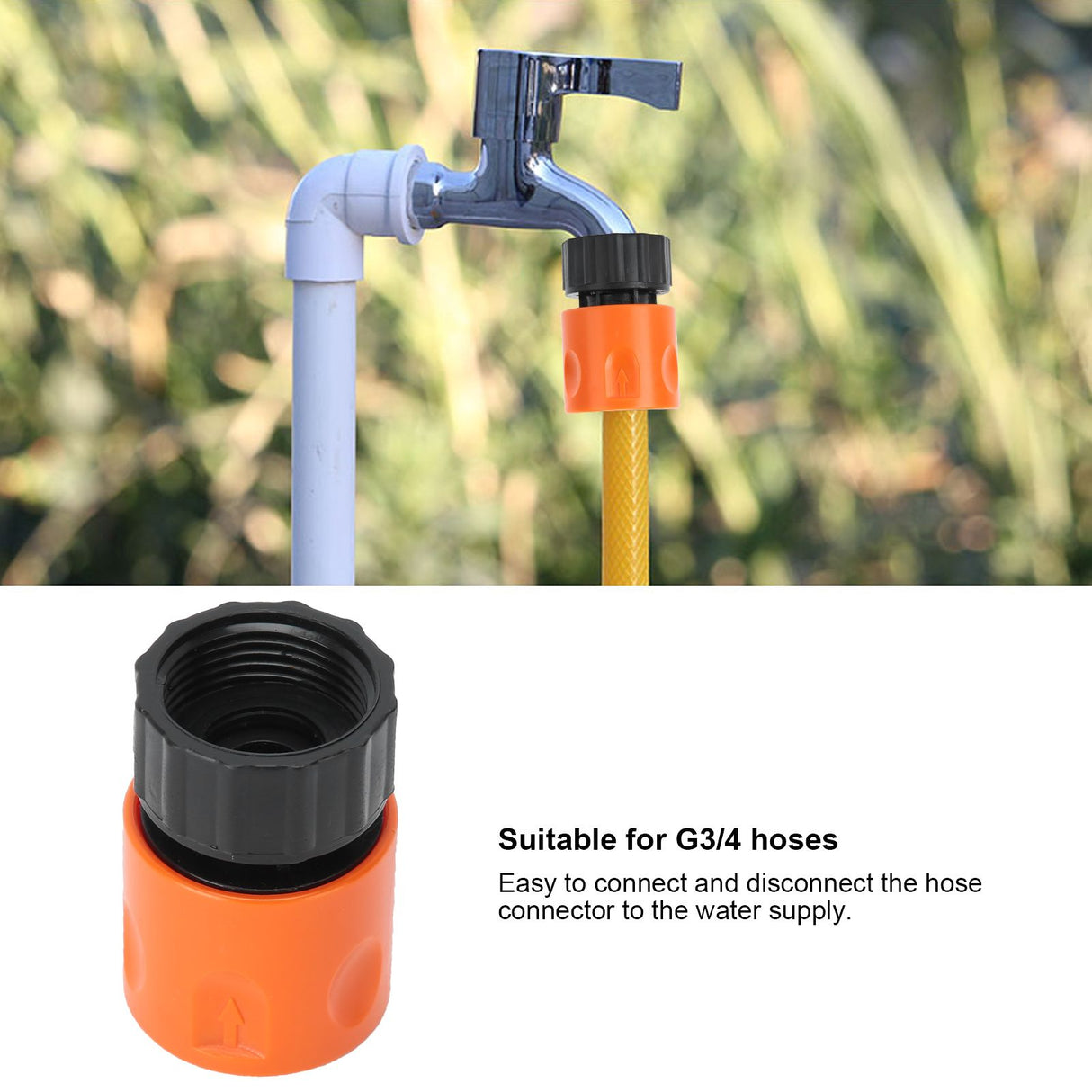 12Pcs Hose Quick Coupling Connector Fitting G3/4 Female Thread Garden Irrigation Accessory