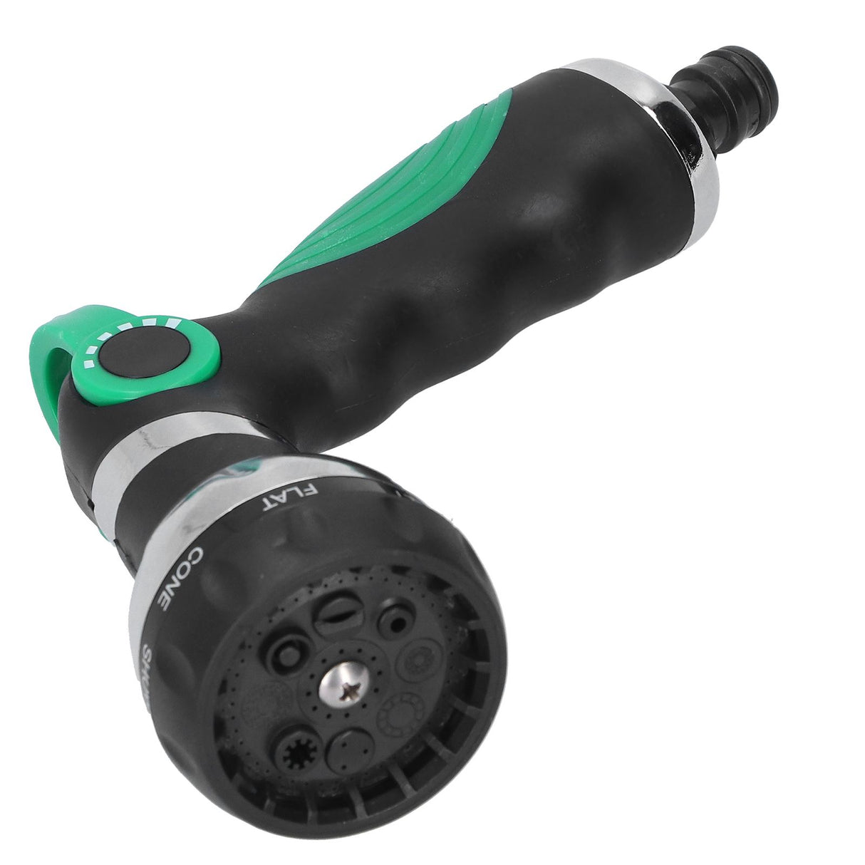Garden Hose Spray Nozzle AntiSlip 8 Adjustable Patterns Water Sprayer Quick Connector Set(G3/4 )