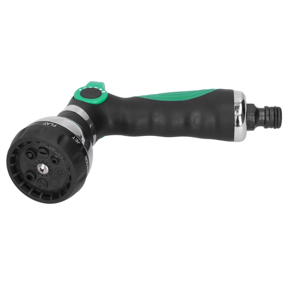 Garden Hose Spray Nozzle AntiSlip 8 Adjustable Patterns Water Sprayer Quick Connector Set(G3/4 )