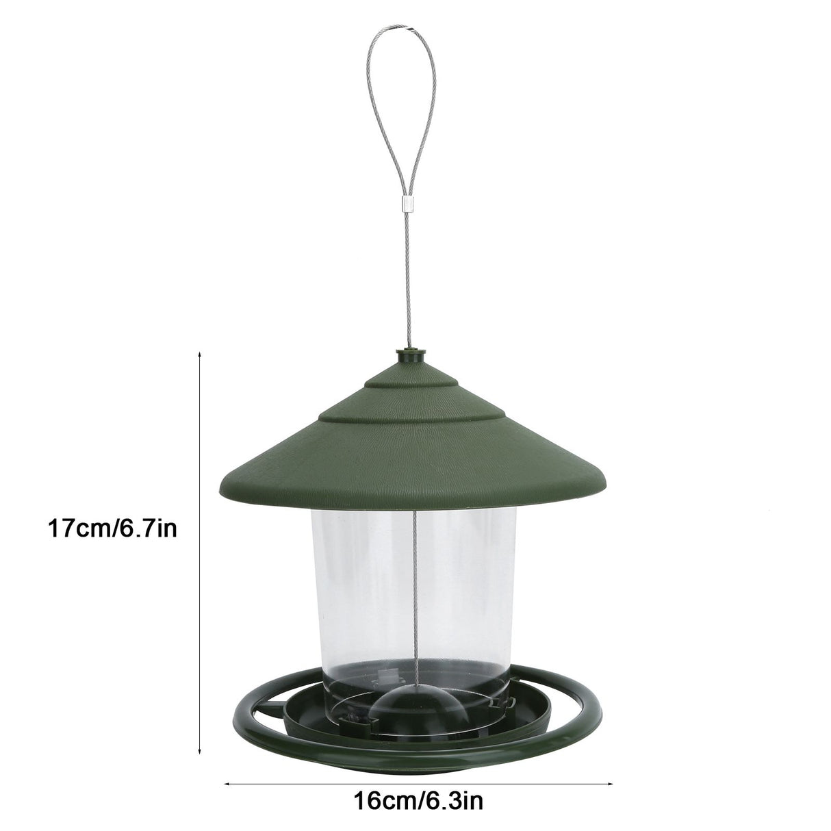 Outdoor Hanging Bird Feeder Plastic Food Container Birds Feeding Tools for Garden Yard