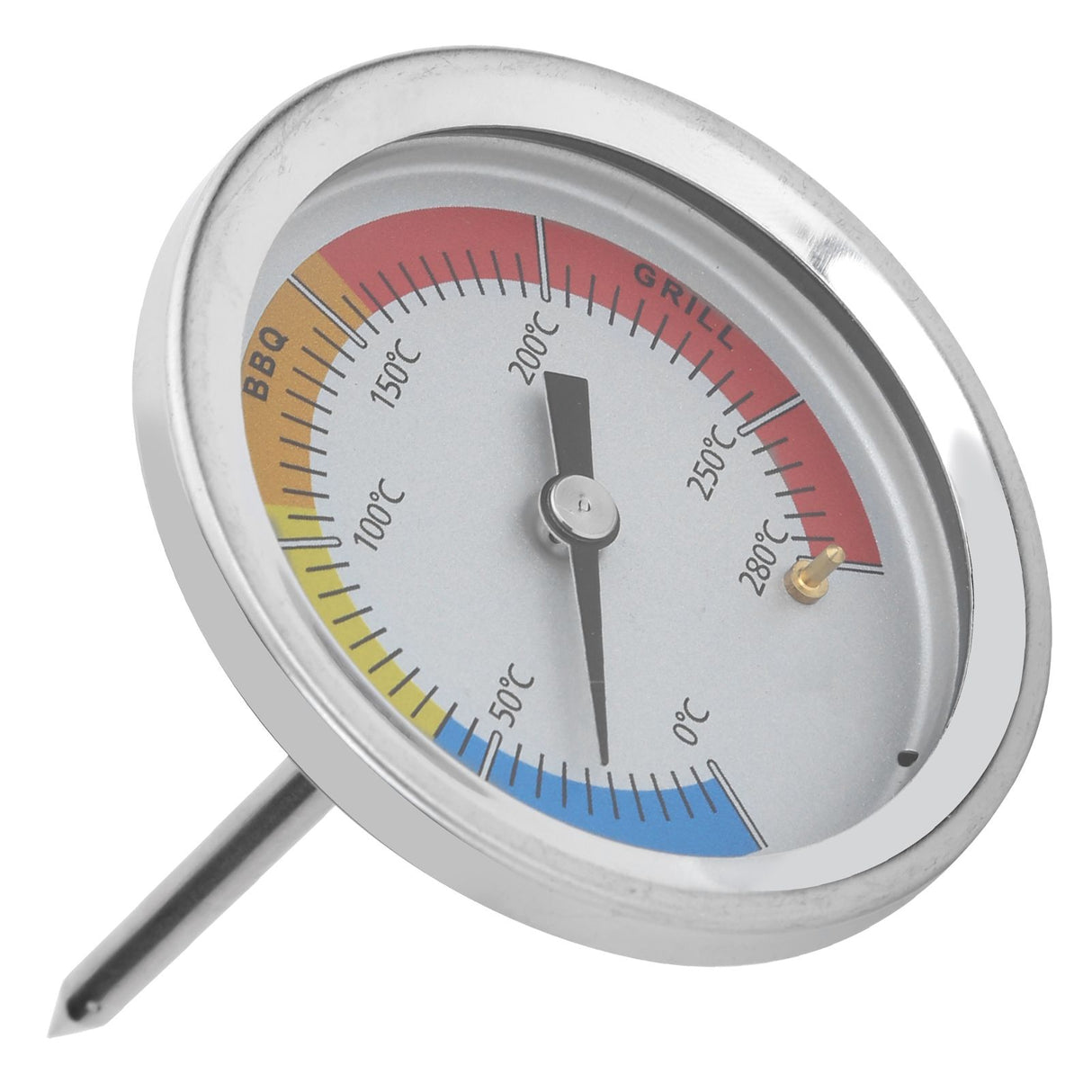 0-280℃ Stainless Steel Grill Thermometer Oven Pointer Temperature Meter Kitchen Supplies