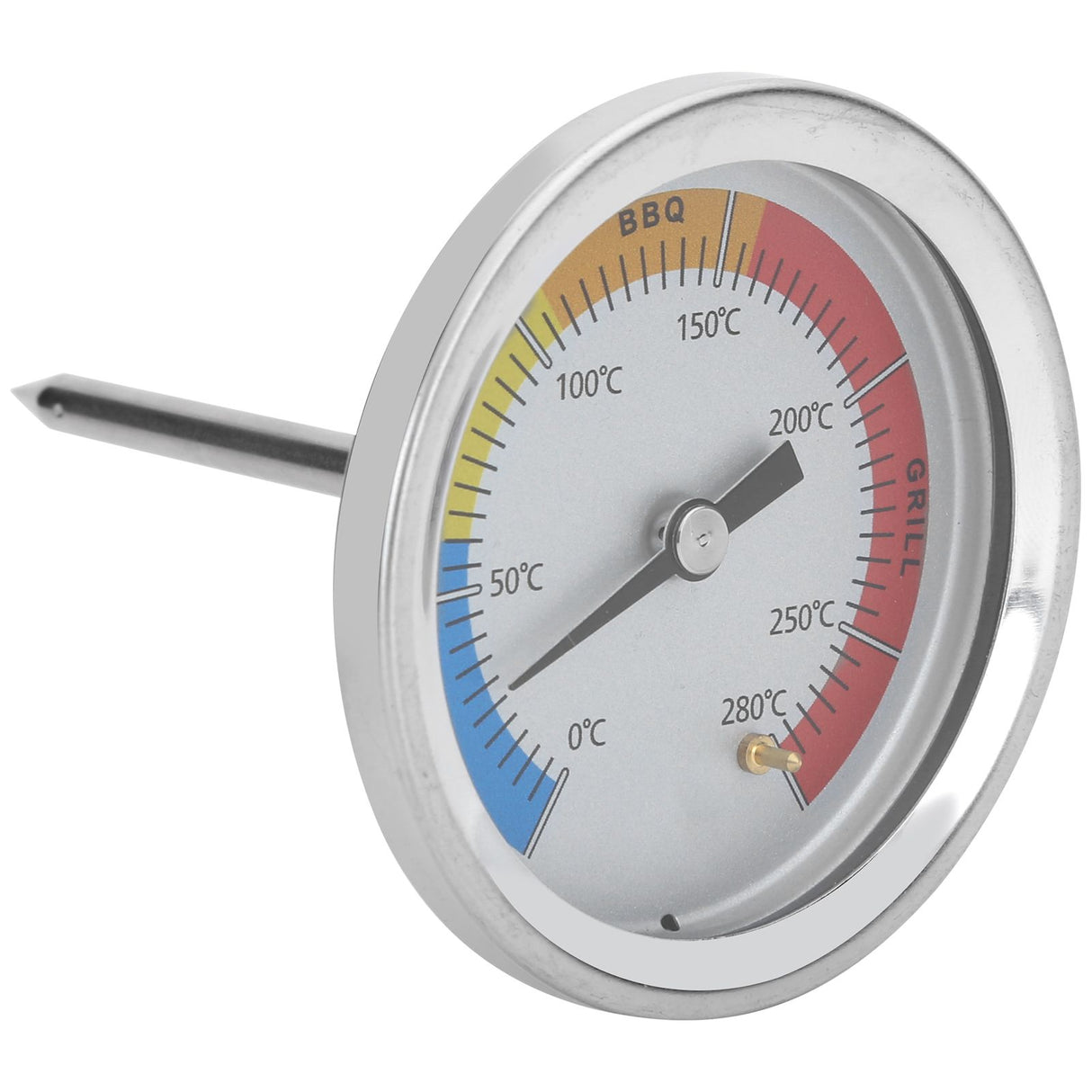 0-280℃ Stainless Steel Grill Thermometer Oven Pointer Temperature Meter Kitchen Supplies