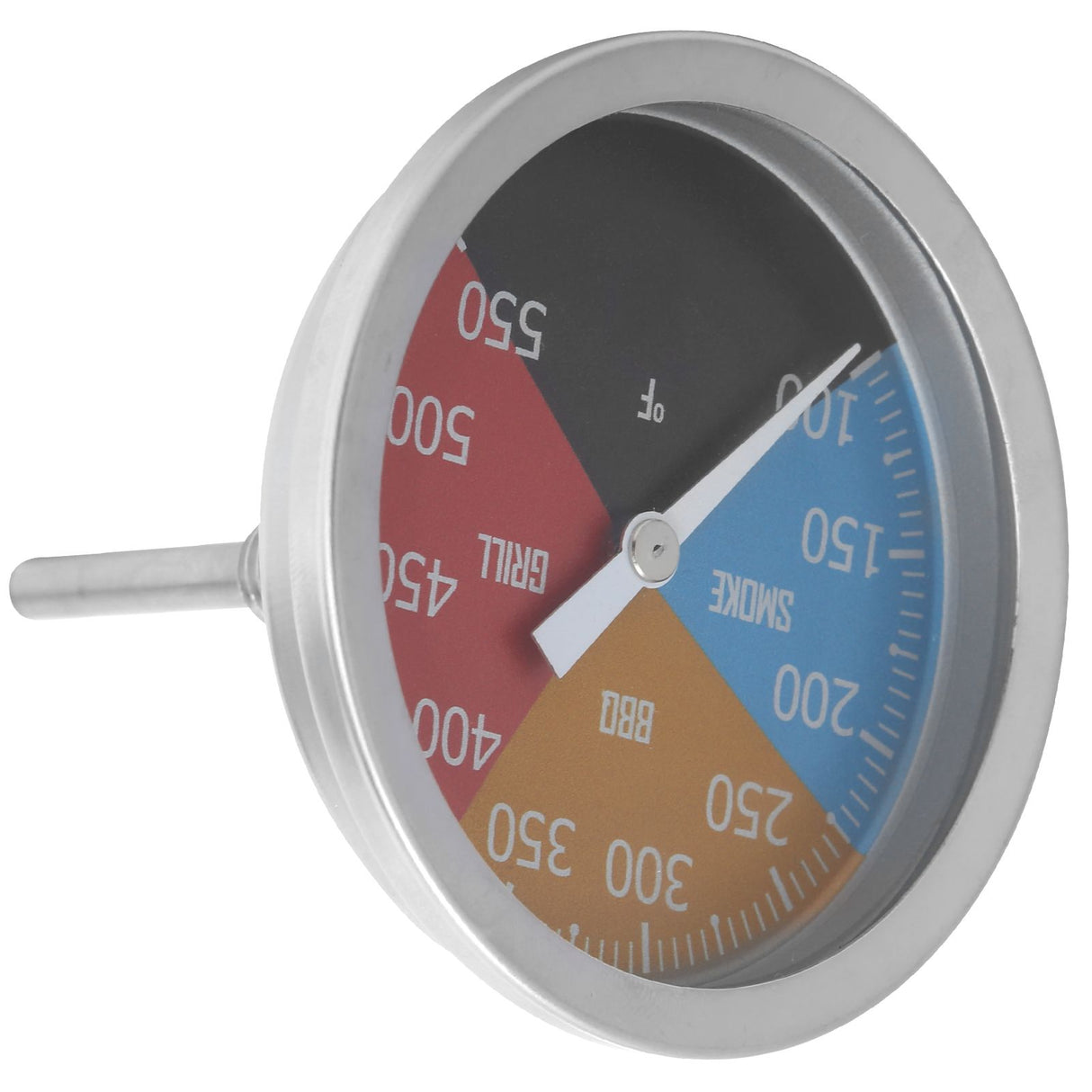 100‑550℉ Metal Oven Temperature Gauge Pointer Type for Smoke BBQ Grill Household Cooking