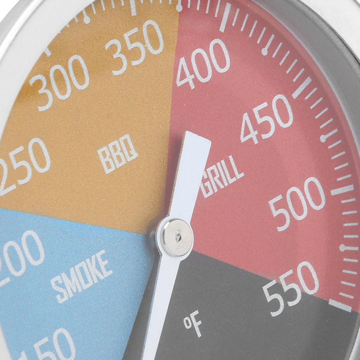 100‑550℉ Metal Oven Temperature Gauge Pointer Type for Smoke BBQ Grill Household Cooking