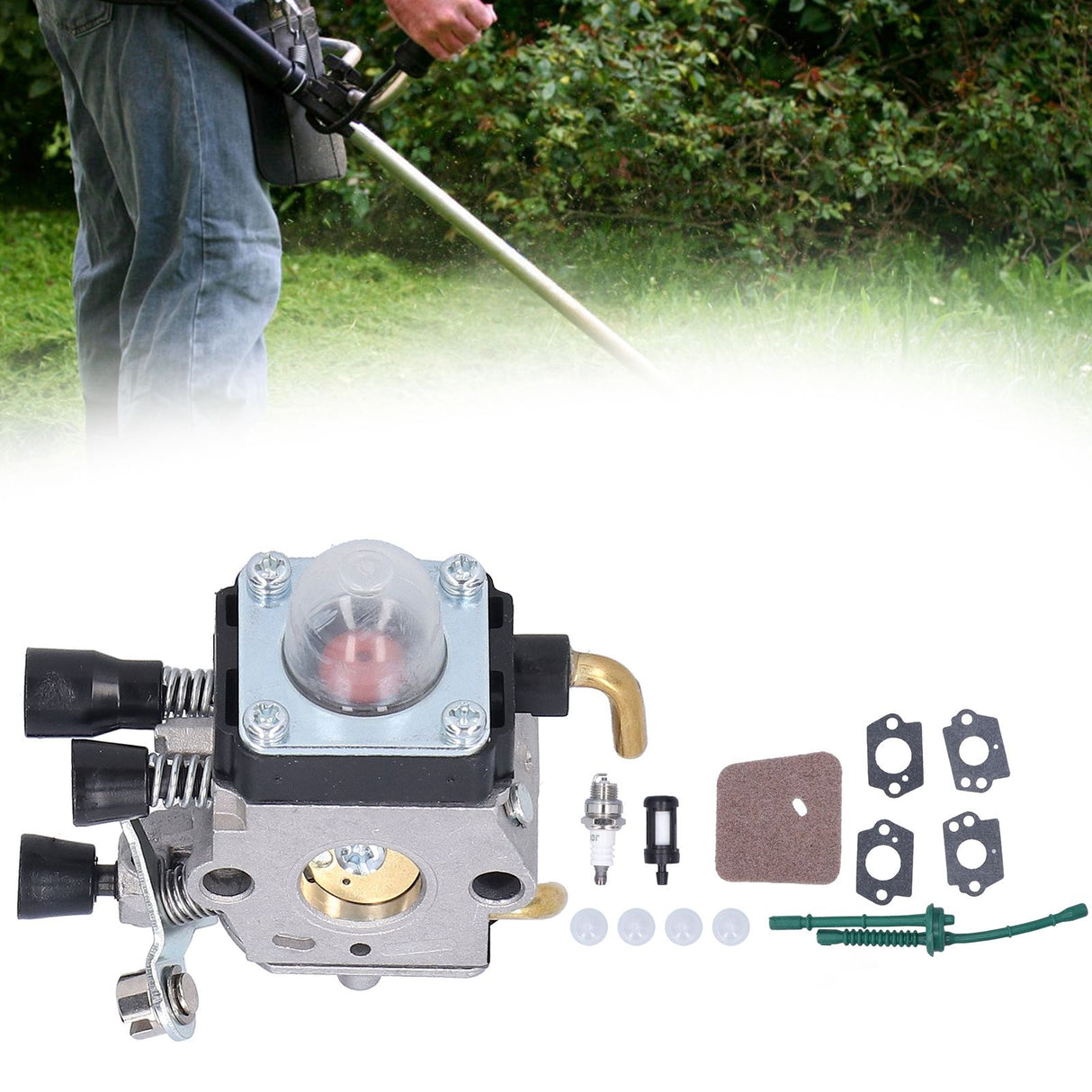 Carburetor Kit Fit for Stihl FC55 FC75 FC85 FS310 FS38 FS45 FS45C FS45L FS46 FS55 FS55RC FS55T