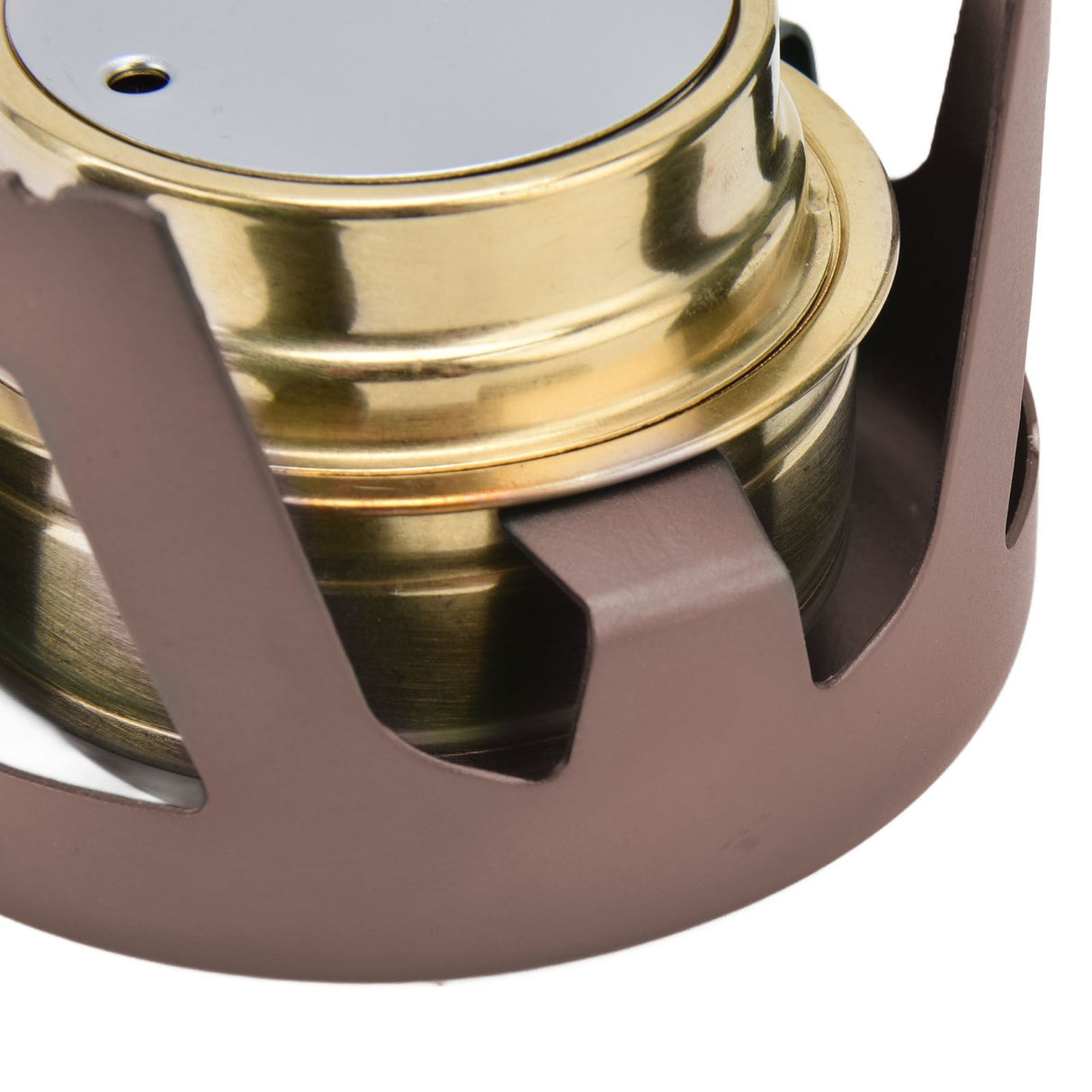 Camping Stove Windproof Vaporizable Portable Liquid Spirit Stove with Stand for Outdoor CampingBrown