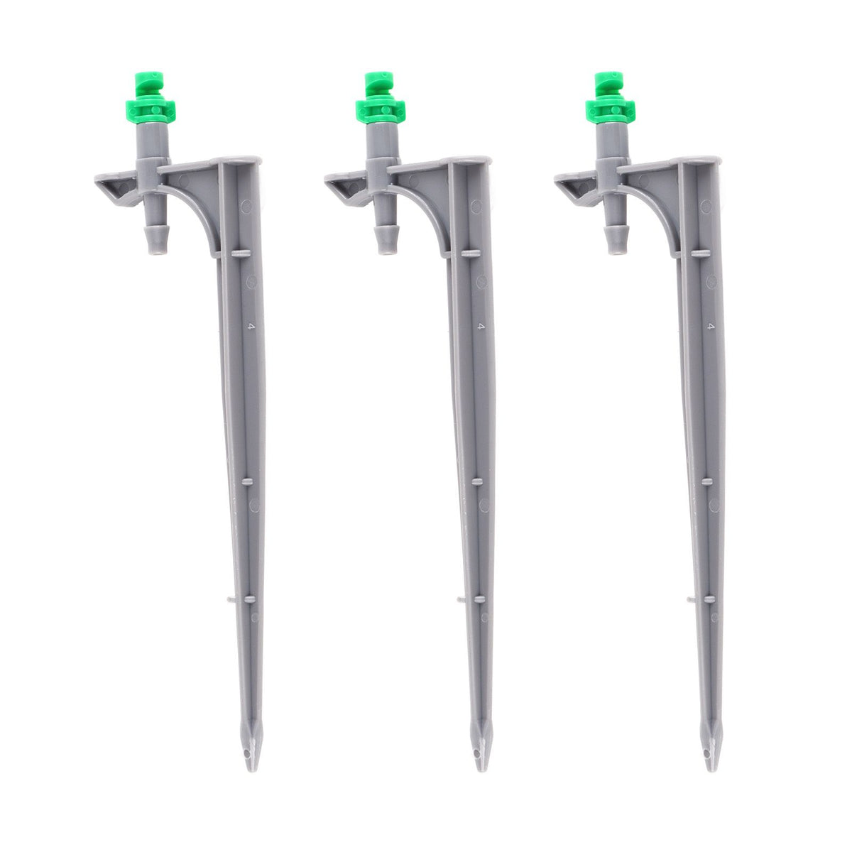 20Pcs/Bag Irrigation Dripper with Ground Insert Fruit Tree Drip Irrigation Emitters for Gardening180 Degree (Green)