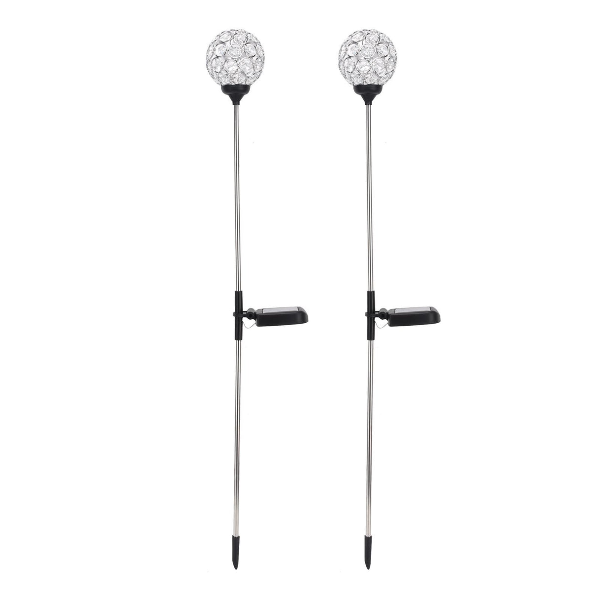 Solar Garden Lights Outdoor LED Globe Lamp Color Changing IP65 Waterproof for Pathway Lawn Courtyard Balcony