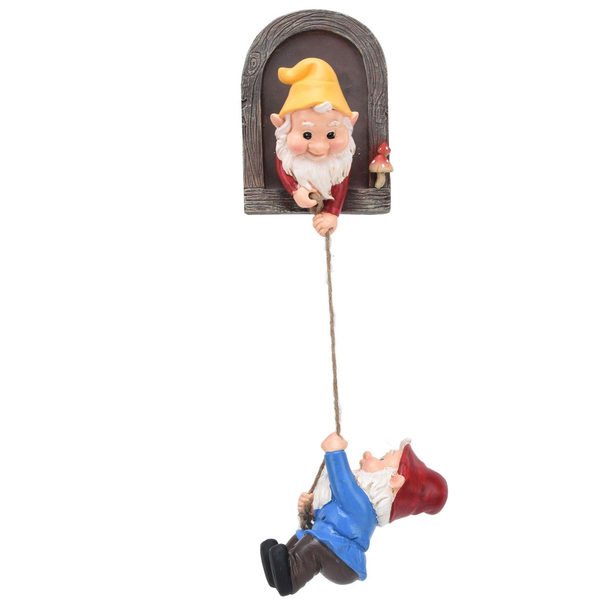 Garden Tree Gnome Statue Resin Colorfast Tree Climbing Elf Sculpture for Yard Outdoor