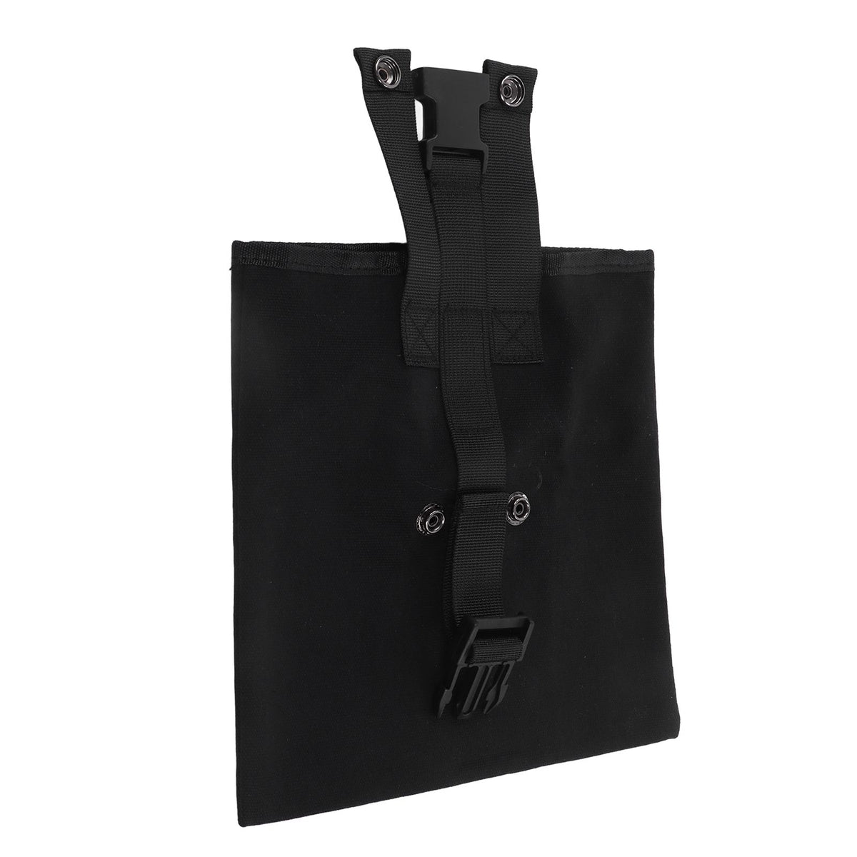 Outdoor Foraging Bag Oxford Cloth Fruit Picking Bag Waist Hanging Tool Pouch Garden Vegetable Storage Pouch Black
