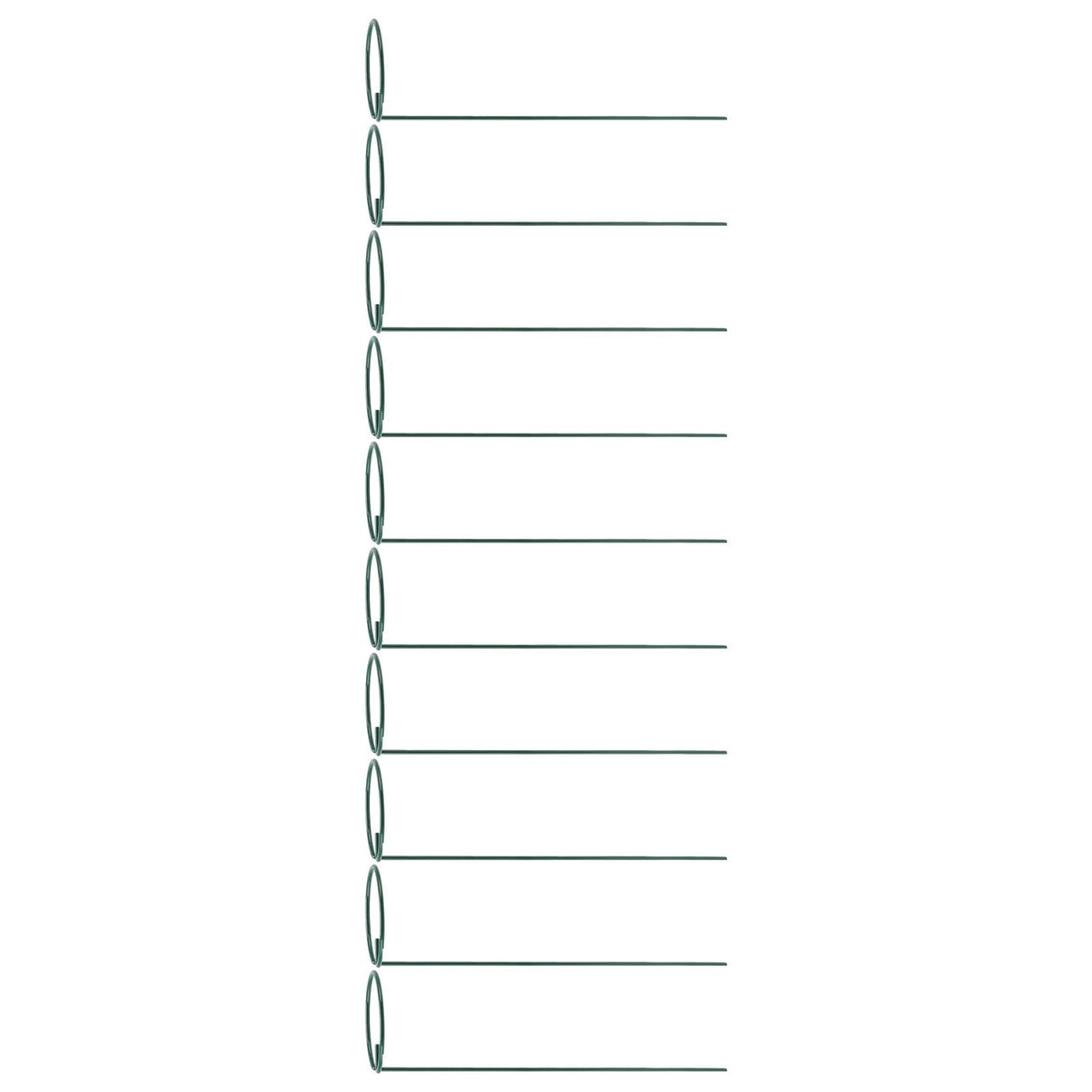 10Pcs Potted Plants Metal Trellis Provide Support 25CM Length Green Small Garden Trellis for Gardens Lawns Decks Patios