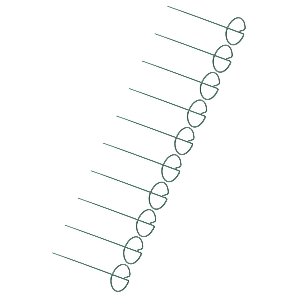 10Pcs Potted Plants Metal Trellis Provide Support 25CM Length Green Small Garden Trellis for Gardens Lawns Decks Patios