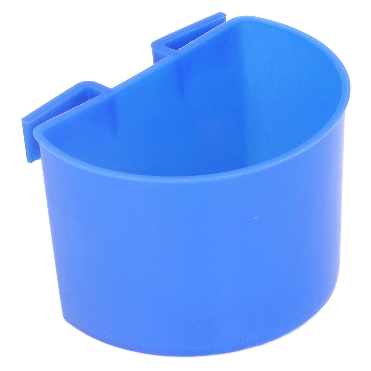 20Pcs Bird Food Bowl Plastic Parrot Water Feeding Cup Birdcage Feeder Trough Set Kit Blue 11x6cm / 4.33x2.36in