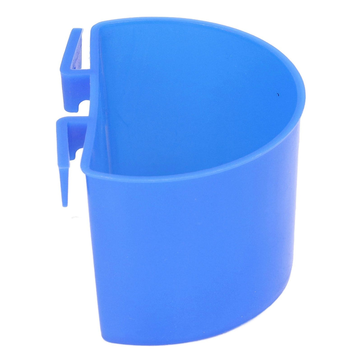 20Pcs Bird Food Bowl Plastic Parrot Water Feeding Cup Birdcage Feeder Trough Set Kit Blue 11x6cm / 4.33x2.36in