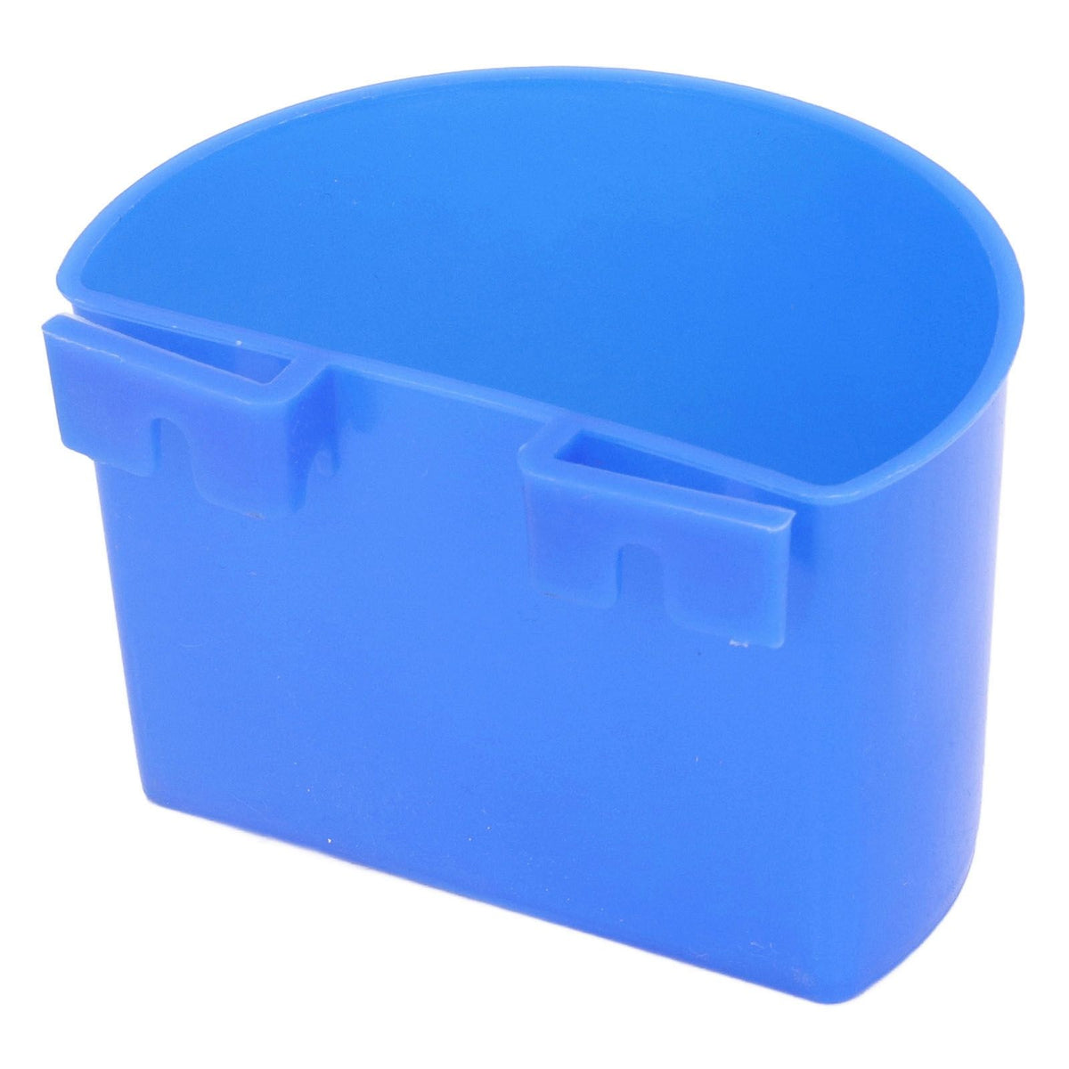 20Pcs Bird Food Bowl Plastic Parrot Water Feeding Cup Birdcage Feeder Trough Set Kit Blue 11x6cm / 4.33x2.36in