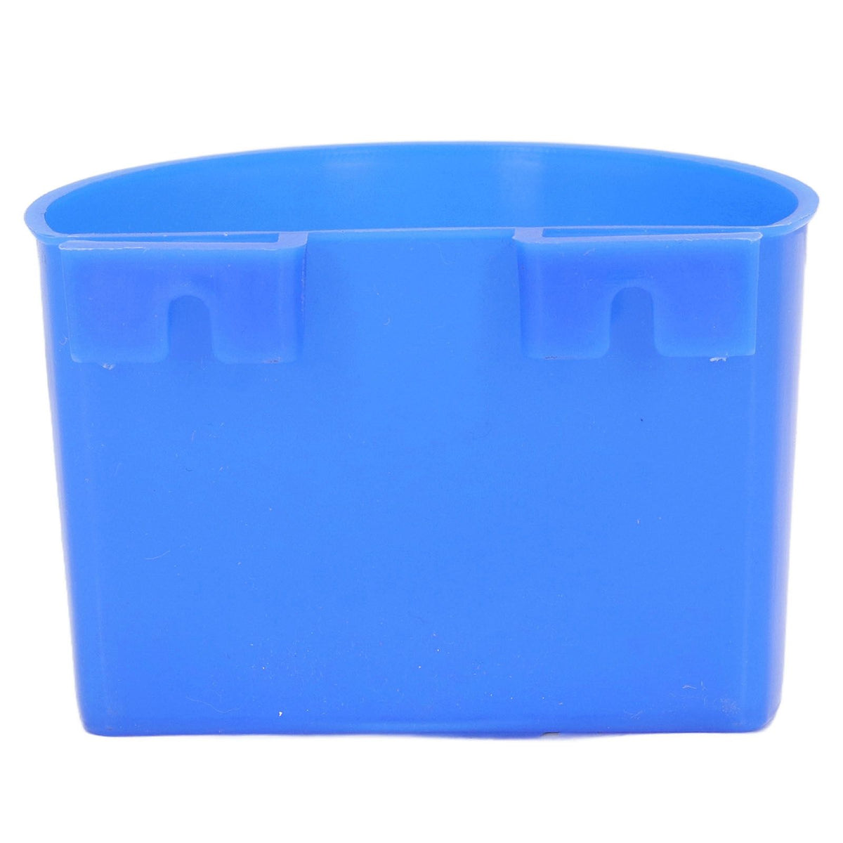 20Pcs Bird Food Bowl Plastic Parrot Water Feeding Cup Birdcage Feeder Trough Set Kit Blue 11x6cm / 4.33x2.36in