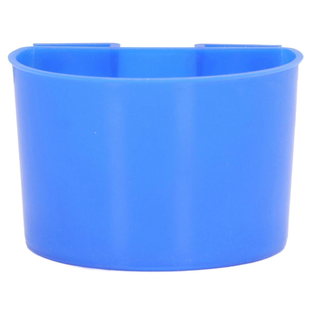 20Pcs Bird Food Bowl Plastic Parrot Water Feeding Cup Birdcage Feeder Trough Set Kit Blue 11x6cm / 4.33x2.36in