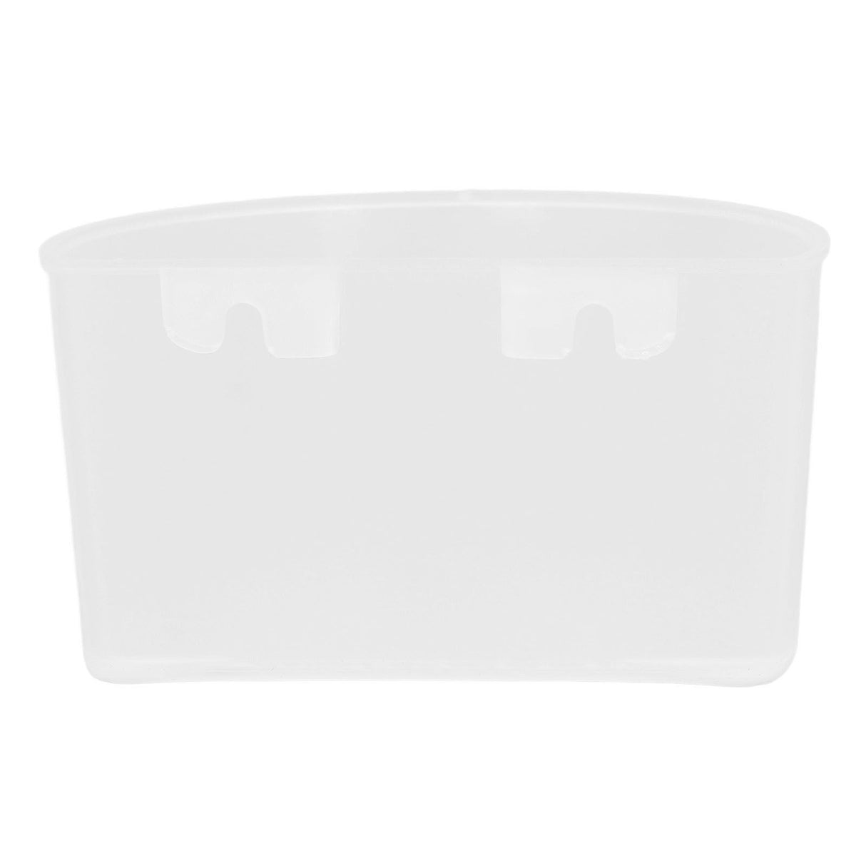 20Pcs Bird Food Bowl Plastic Parrot Water Feeding Cup Birdcage Feeder Trough Set Kit White 9s6cm / 3.54x2.36in