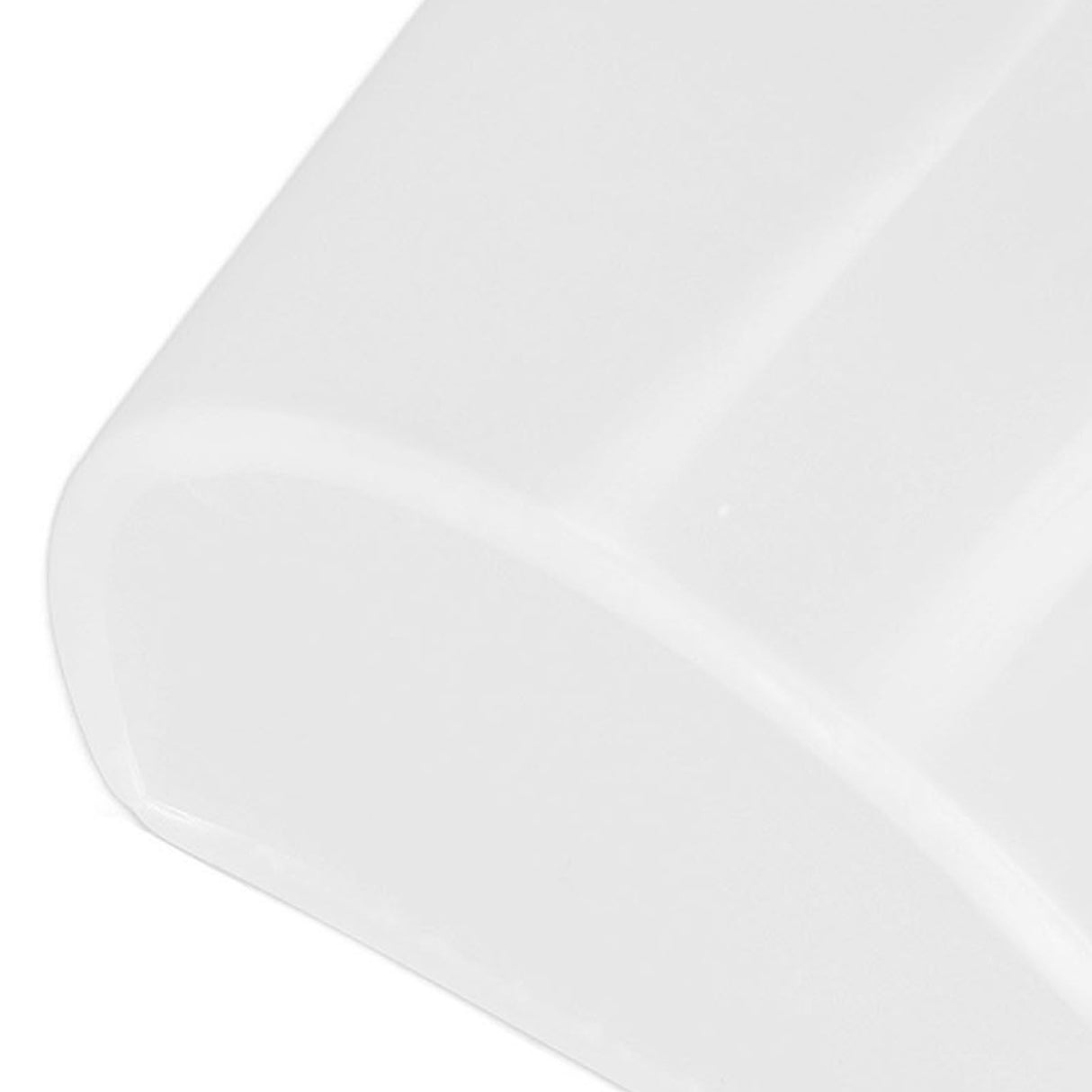 20Pcs Bird Food Bowl Plastic Parrot Water Feeding Cup Birdcage Feeder Trough Set Kit White 9s6cm / 3.54x2.36in