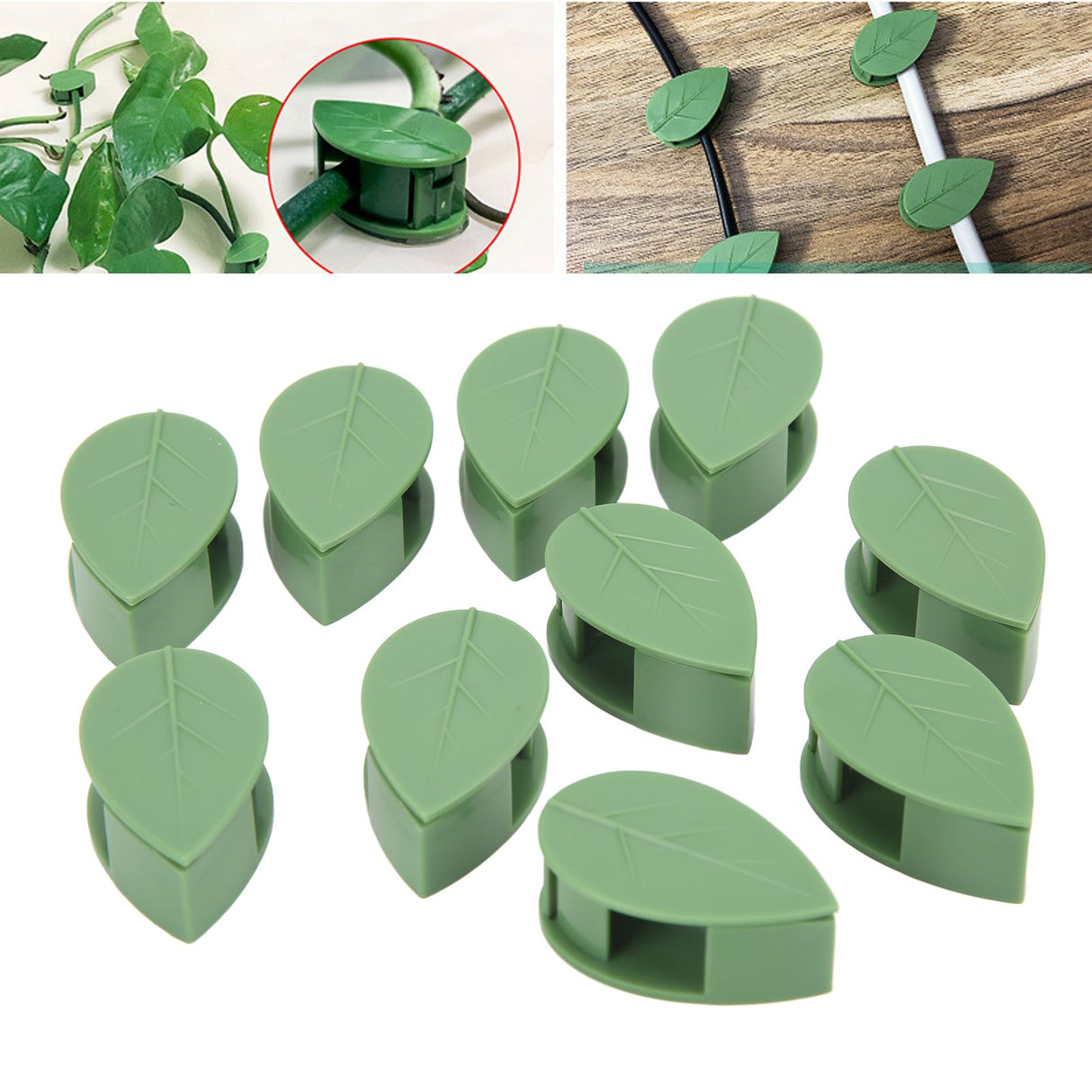 100PCS Plant Climbing Wall Fixture Clips Wall Vines Fixing Clips Self Adhesive Hook Vines Traction