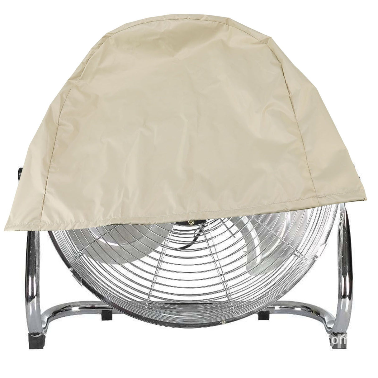 Industrial Fan Cover UV Protection Waterproof Dustproof Foldable Electric Fan Cover for Outdoor Indoor Bedroom Beige