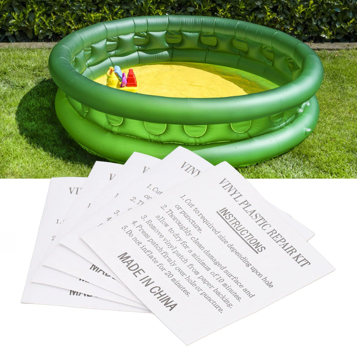 50Pcs Swimming Pool Transparent Repair Sticker Self Adhesive Repair Patch for Inflatable Toy Inflatable Bed PVC Nylon Material