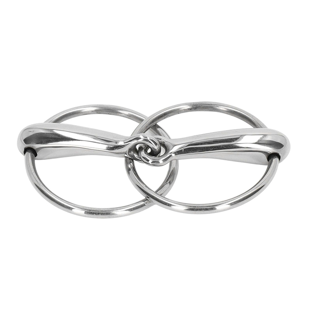 Horse Snaffle Bit Stainless Steel Horse Mouth Bit Jointed Chewing Mouth Roller 135mm
