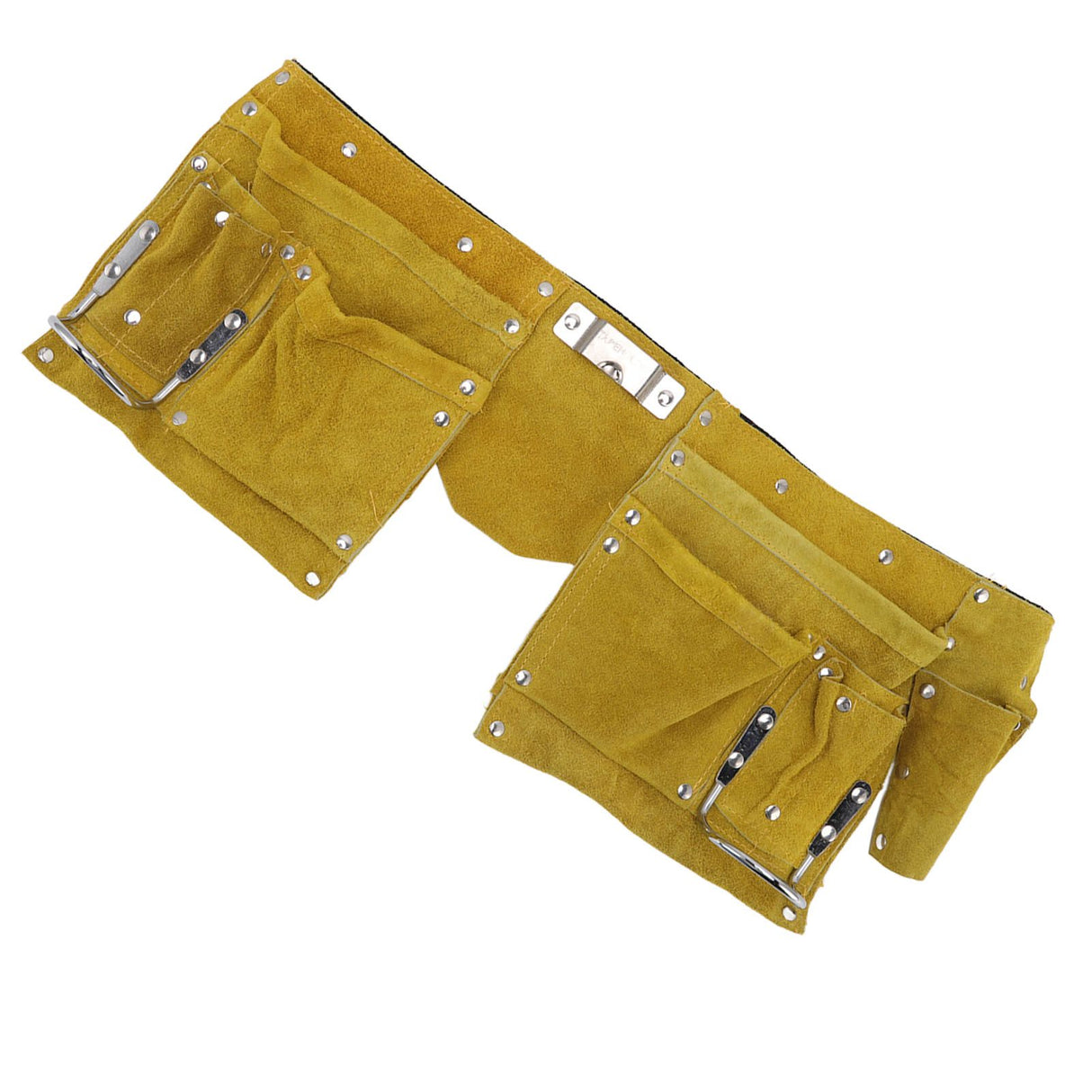 Leather Tool Belt Multiple Pockets Quick Release Buckle Wearproof Portable Leather Tool Belt Apron for Woodworking