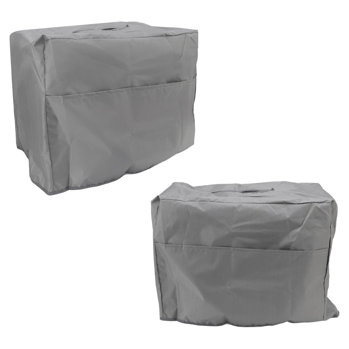 Welding Machine Canopy Waterproof 190T Silver Plated Polyester Taffeta UV Proof Welder Dust Cover for Garden Balcony 50x25x31cm/19.7x9.8x12.2in Grey