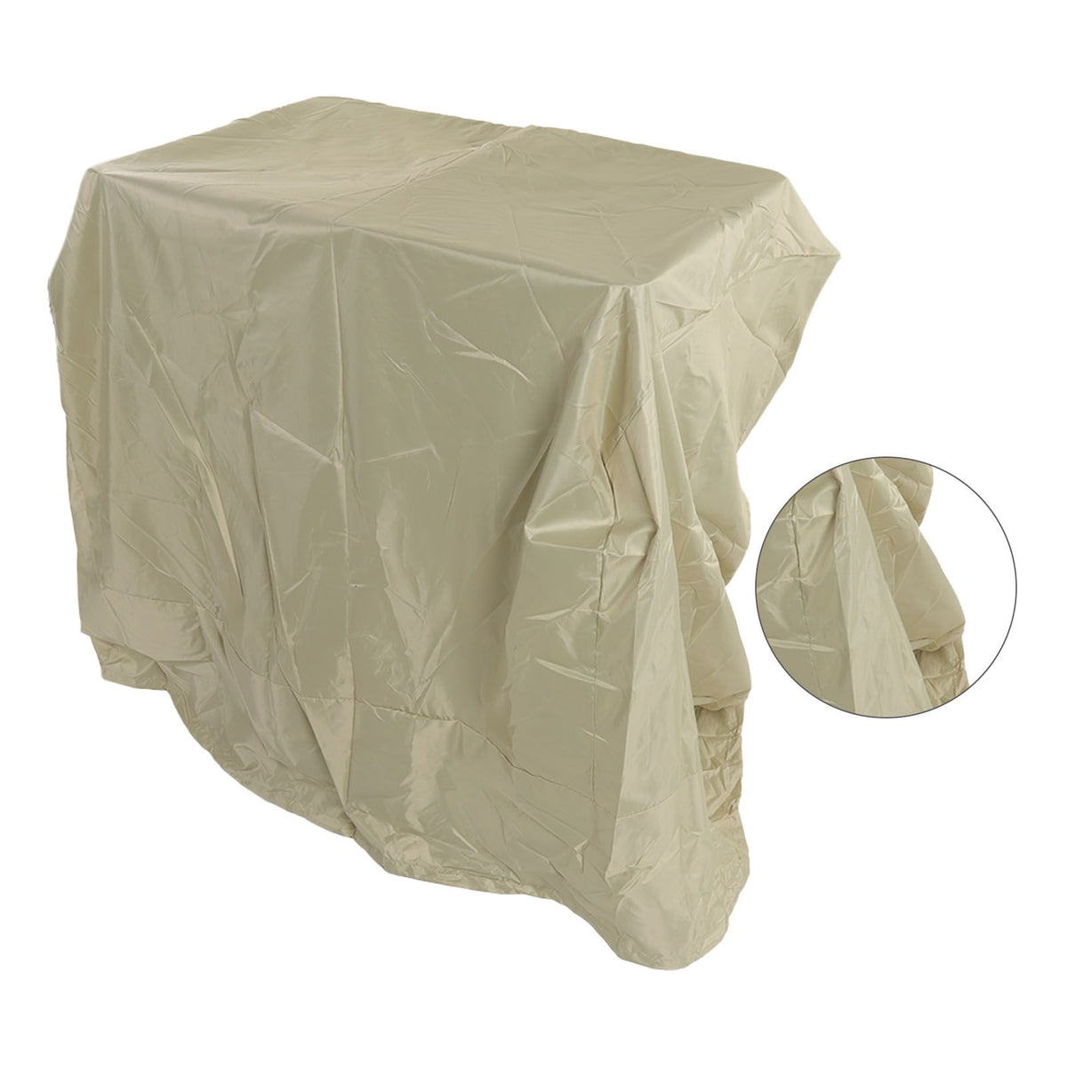 Snow Thrower Cover Multipurpose Waterproof UV Protection Large Portable Snow Shovel Dust Cover for Snow Thrower Beige