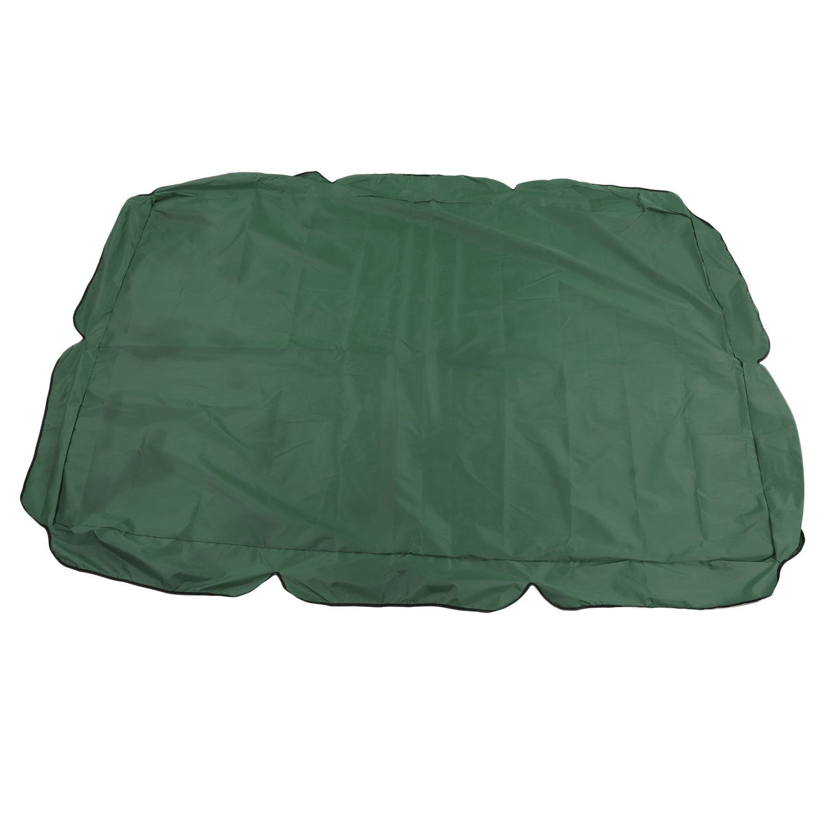 Outdoor Swing Canopy Silver Coated Oxford Cloth Waterproof Swing Chair Top Cover for Garden Sun Shade Accessory Dark Green