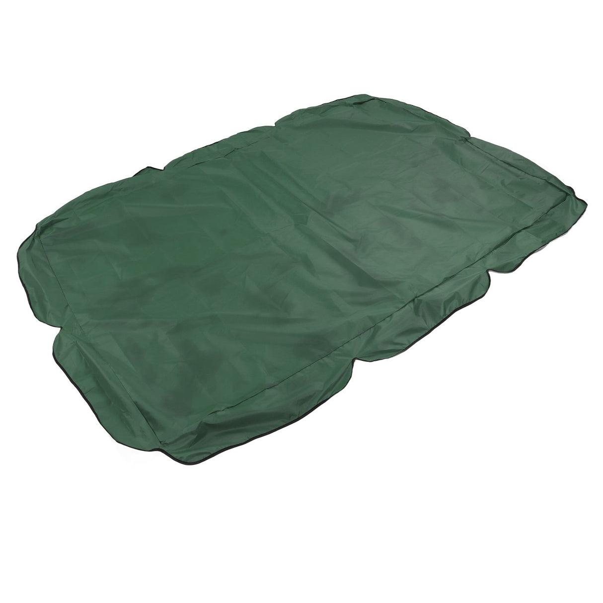 Outdoor Swing Canopy Silver Coated Oxford Cloth Waterproof Swing Chair Top Cover for Garden Sun Shade Accessory Dark Green