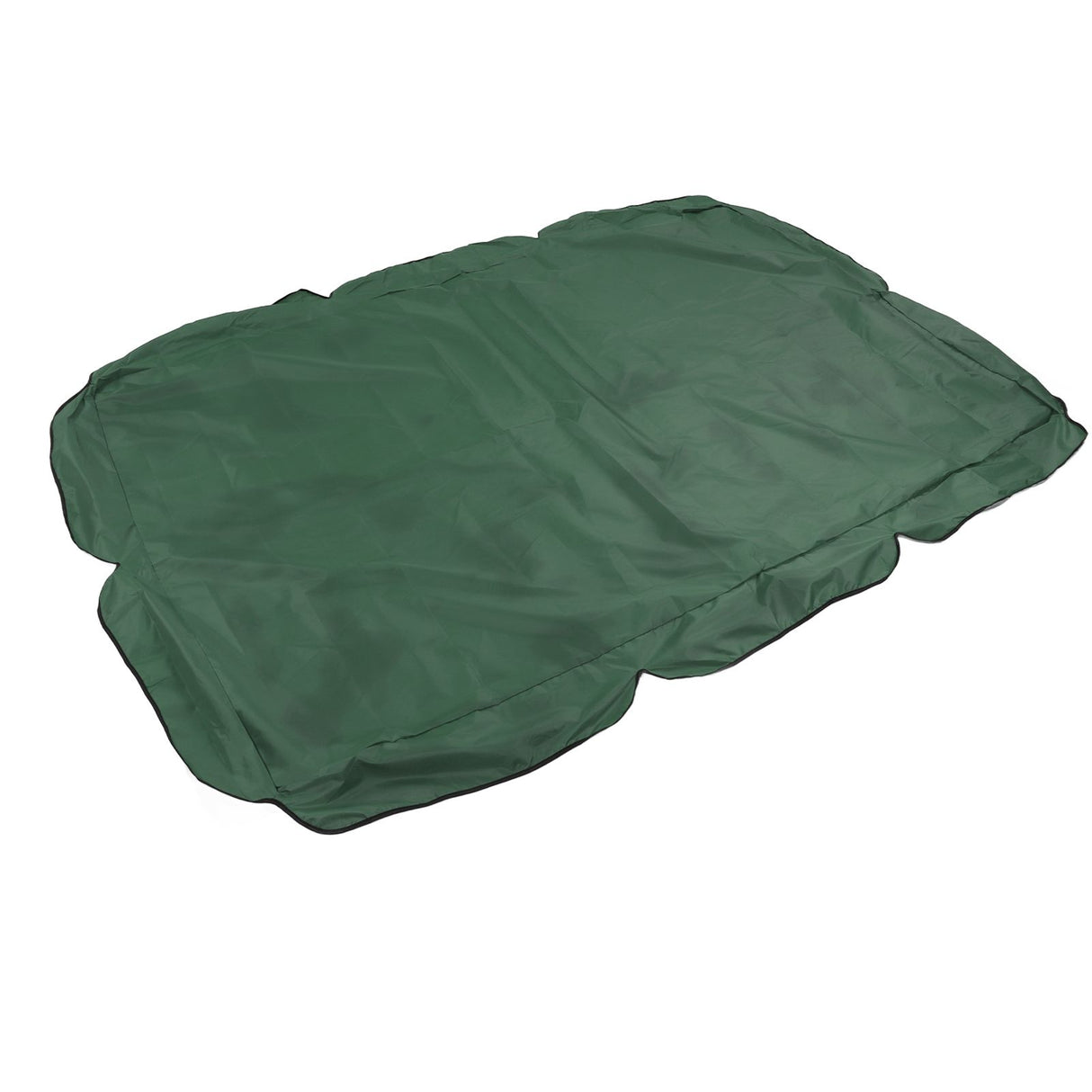 Outdoor Swing Canopy Silver Coated Oxford Cloth Waterproof Swing Chair Top Cover for Garden Sun Shade Accessory Dark Green