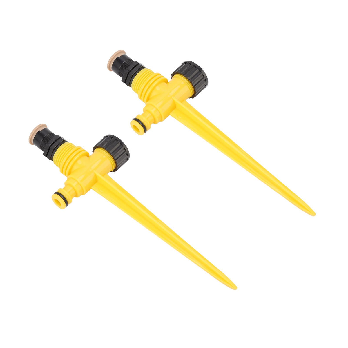 2Set 360 Degree Rotating Garden Yard Sprinkler Ground Plug Type McGonagall Sprinkler Head for Drip Irrigation Green Cooling